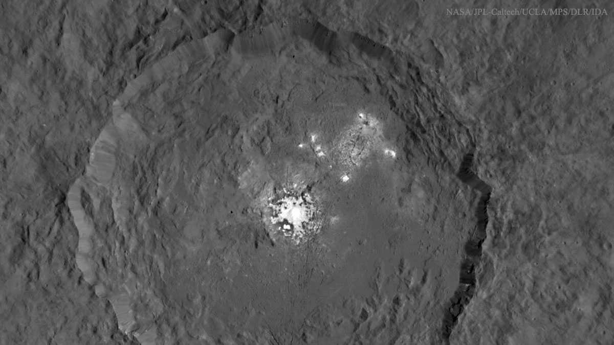 Bright Spots Resolved in Occator Crater on Ceres